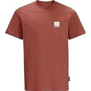 Jack Wolfskin Gipfelzone T-shirt, rood, maat S heren, grijs, S