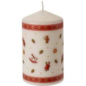 Villeroy & Boch Winter Specials Toys M 7 x 12 cm wax kaars met kerstartikelen, meerkleurig