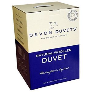 Devon dekbedden EU - Britse handwerk natuur jop (wol) dekbed zomer licht 300 gsm (Europese Super King 260 cm x 220 cm)