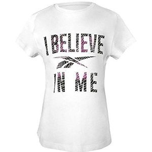 Reebok T-shirt Big Believe, wit, L, unisex, kinderen, wit
