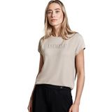 Street One - Dames Shirt - Beige - Met Glitterdetails