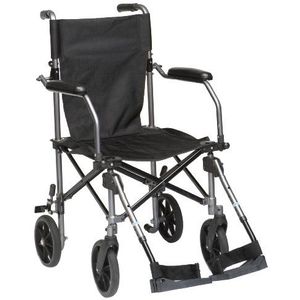 Drive Medical TC005 Travelite transport-rolstoel van aluminium, 46 cm