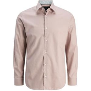 Jprblabarnes Detail Dobby L/S Shirt Sn, Adobe Rose, M