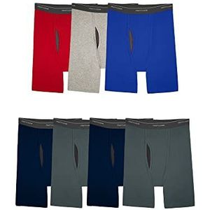 Fruit of the Loom Coolzone boxershorts voor heren (diverse kleuren) (Pack van 7), Lange Been - 7 Pack - Diverse Kleuren, S