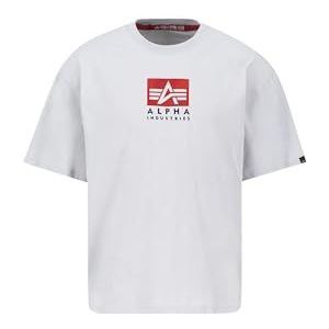 Alpha Industries - Satin Logo T - T-shirt - Zwart - 100% Katoen