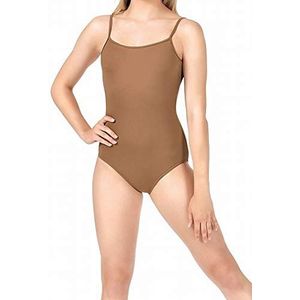 Bloch Dance Nejor Microlux maillot voor dames, Almond, XL