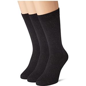 DIM - Set van 3 Paar Kousen - Mêlee Antraciet - Katoen