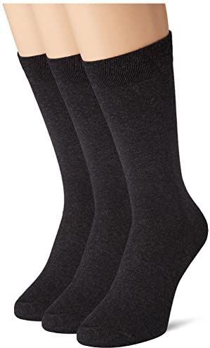 DIM - Set van 3 Paar Kousen - Mêlee Antraciet - Katoen