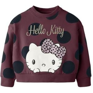 NAME IT Sweatshirt  pastelroze / wijnrood / zwart / wit