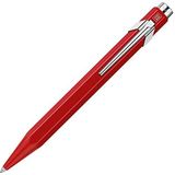 Caran d'Ache Balpen 849 Popline met etui rood gelakt lijndikte: M, letterkleur: blauw, lengte: 12,5 cm, 0846.570