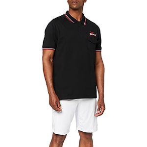 Lonsdale poloshirt lynton heren, Zwart (schwarz), S