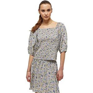 DESIRES Dames Dolores Blouse, Seedpearl Cream Pr, XS