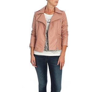 ESPRIT Leren damesjack in bikerstijl