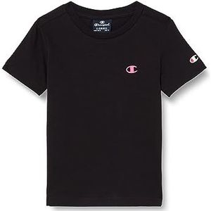 Champion Legacy Basics B-S-s Crewneck T-shirt voor kinderen en jongeren, Zwart, 15-16 jaar