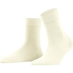 FALKE Dames Sokken Fine Softness 50 DEN W SO Halfdoorzichtig eenkleurig 1 Paar, Wit (White 2000), 35-38