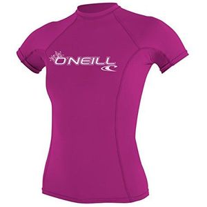 O'Neill Wetsuits Dames Wms Basic Skins Rash Guard met korte mouwen O'Neill UV-zonbeschermingsset - vos roze, X-Large, X