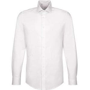 Seidensticker Herenoverhemd met lange mouwen, slim fit, wit, 43