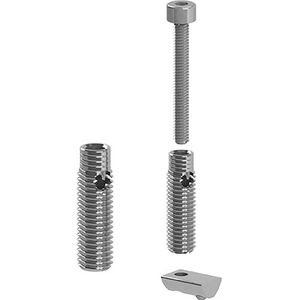 Fath Automatische connector Item System moer 8 voor het verbinden van aluminium profielen, verzinkt staal - 10 stuks