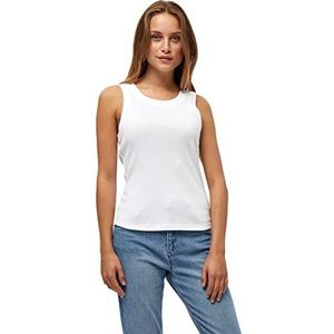 Peppercorn Dharma GOTS tanktop met ronde hals | Witte damestops | Lente dames tops | Maat L