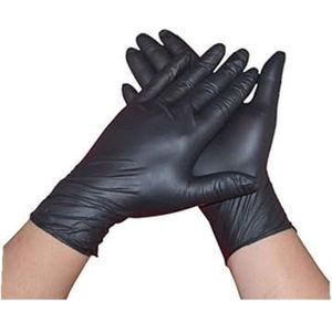 COVETRUS Latex handschoen, poedervrij, L, zwart, 100U