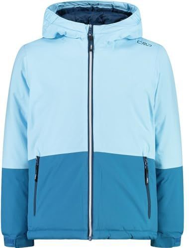 CMP - Gevoerde kinderjas met vaste capuchon, Anis, 104