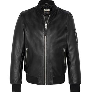 Schott NYC Lcbombers Bombers van leer voor heren, Zwart, L