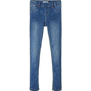 NAME IT Skinny jeansbroek voor meisjes van zacht denim, blauw (medium blue denim), 164 cm