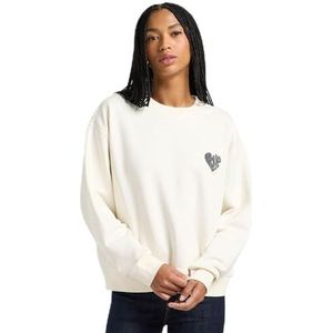 Lee Relaxed Graphic Crew, ecru, L