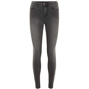 Vero Moda NOS dames VMTANYA MR S PIPING VI207 NOOS skinny jeans, grijs donkergrijs denim, 36/L32 (fabrikantmaat: S)