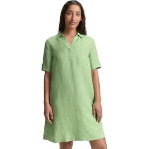 TOM TAILOR Damesjurk met linnen aandeel, 37788 - Pistachio Green, 36