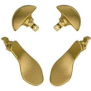 eXtremeRate Terug Peddels voor ps5 Edge Controller, Metalen Held Goud Vervanging Verwisselbare 4PCS Metalen Terug Knoppen voor ps5 Edge Controller - Controller NIET Inbegrepen