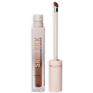 Revolution, Skin Silk Radiant Serum Oogoplichtende Serum, Hydrateert & Verzacht Onder de Ogen met Hyaluronzuur & Squalane, Vegan & Dierproefvrij, Dark Orange, 4ml