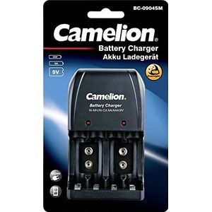 Camelion BC-904SM Rondcellader NiMH 9V Block, Micro (AAA), Mignon (AA)