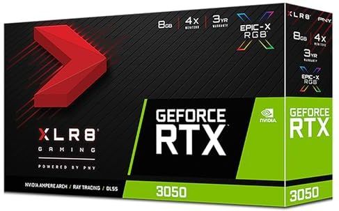 PNY - GeForce RTX 3050 - Videokaart - Zwart - 8GB GDDR6