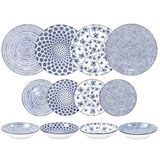 Serviesset - Wit - Porselein - 16-delig