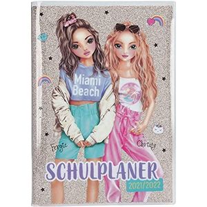 Depesche TOPModel 11546 schoolplanner 2021/22 met weekoverzicht, voor het registreren van huiswerk, notities en afspraken, transparante, gerafelde cover, Meerkleurig