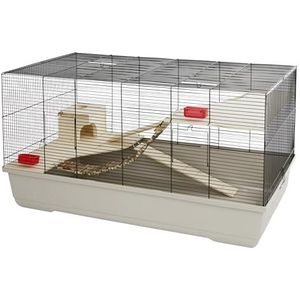 Kerbl 82722 kooi voor kleine dieren Gabbia Hamster 102, 100 x 53 x 55 cm, beige