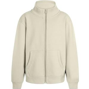 Mukua SZ270K Cooper Kids; sweatshirt voor kinderen, met ritssluiting, ivoorkleurig, maat 7/8, Ivoor, 7-8 años