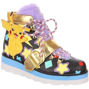 Irregular Choice Dames Pikachu Party Pomp, Zwart, 39.5 EU