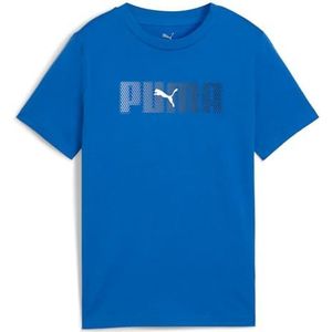 PUMA - ESS LOGO LAB TEE B - T-shirt - Mountain blue - Katoen