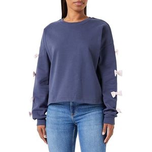LIBBI Dames sweatshirt 12602740-LI01, donkerblauw, L, donkerblauw, L