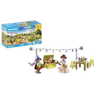 PLAYMOBIL 71451 Verkleedfeest, verkleden als een engel, cowboy, prinses en meer, met veel accessoires, fantasierijk rollenspel, speelgoed voor kinderen vanaf 4 jaar