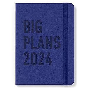 LETTS Big Plans A6 dag per pagina w/appts (meertalig) Navy 2024