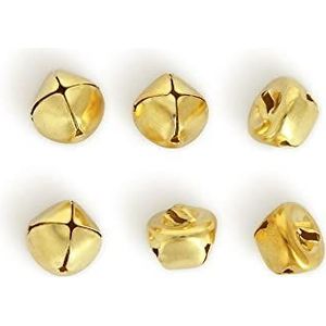 Gouden belletjes, 15 mm, blister, 6 stuks