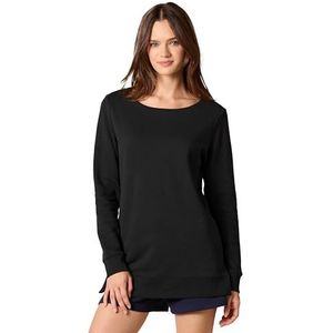 Amazon Essentials Franse Terry Fleece Tuniek Sweater, Zwart,