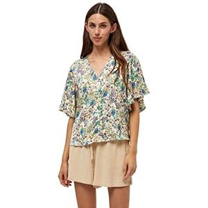 Peppercorn Dames Elyse V-hals Blouse, Nebulas Blauw Pr, XS