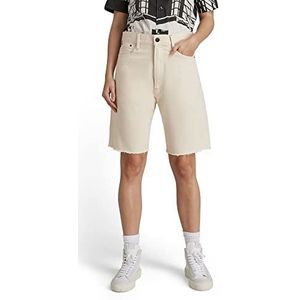 G-STAR RAW Dames type 89 bermuda short, beige/kaki (Ecru C525-159), 27W