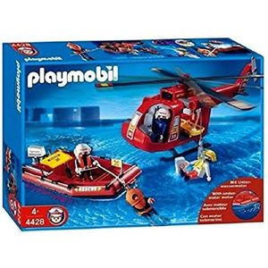 PLAYMOBIL Reddingshelikopter en boot - 4428