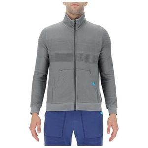 UYN O101994 Natural Training OW Full Zip Long SL_ T-shirt Heren Grijs Melange M, Grijs Melange, M