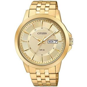 CITIZEN - Heren - Analoog horloge - Staal - Roestvrij stalen band - Goud - 41 mm, goud, Eén maat, Classic